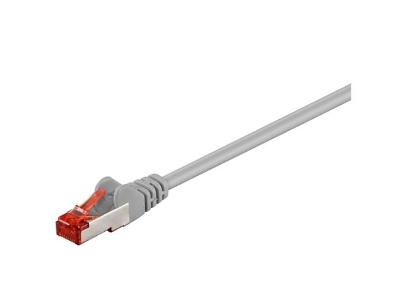 Goobay 93371, 0,25 m, Cat6, S/FTP (S-STP), RJ-45, RJ-45, Grå