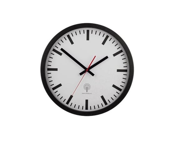 EUROTIME 56862 radioveggur 40 cm sort