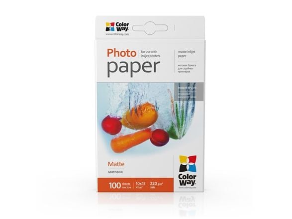 Colorway PM2201004R, Mätt, 220 g/m ^, 10x15 cm, Broschyr, Kalender, Cards and gift wraps, Daily use, Office printing, Foto, Photo collage, Photo......