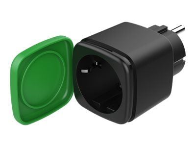 DELTACO SH-OP01 - Smartplugg - trådløs - 802.11b/g/n - 2.4 Ghz - svart, grønn