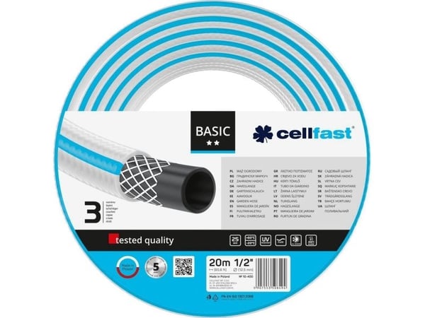 Cellfast puutarhaletku 1/2" 20 m perus (10-400)