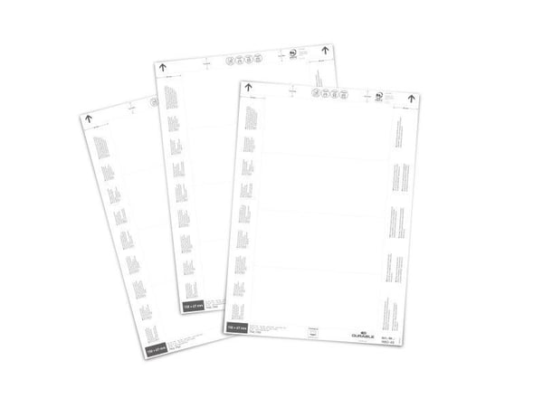 Durable Indstiksark til lagerlommer 150 X 67 mm - (80 etiketter) Durable Indstiksark til lagerlommer 150 X 67 mm - (80 etiketter)