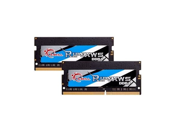 G.Skill Ripjaws - DDR4 - sett - 16 GB: 2 x 8 GB - SO DIMM 260-pin - 3200 MHz / PC4-25600 - CL22 - 1.2 V - ikke-bufret - ikke-ECC