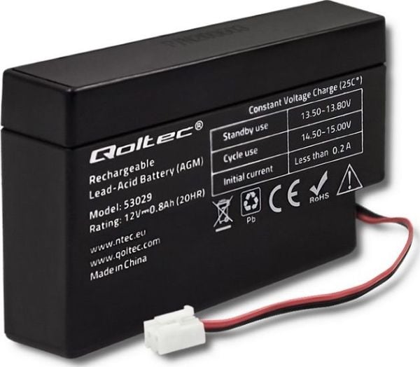 Qoltec - Akku - Lyijyakku - 800 mAh