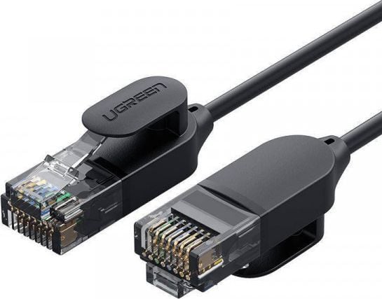UGREEN NW122 Ethernet RJ45, Cat.6A, UTP nätverkskabel, 2 m (svart)