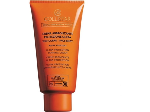 Collistar Ultra Protection Tanning Cream SPF30, Aurinkorasva, Kasvot & vartalo, Tuubi, Ikääntymistä vastaan, Tummien kohtien häivytys, Kosteuttava,...