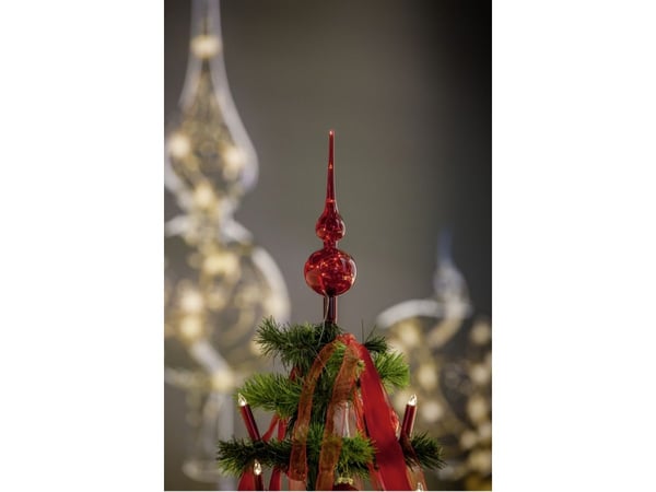 Krinner Lumix Tree Topper punainen jouluvalot