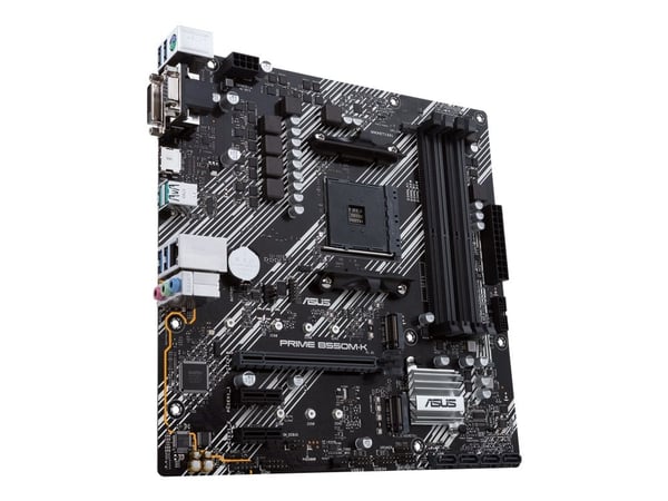 ASUS PRIME B550M-K - Hovedkort - micro ATX - Socket AM4 - AMD B550 Chipset - USB 3.2 Gen 1, USB 3.2 Gen 2 - Gigabit LAN - innbygd grafikk (CPU krev...