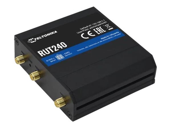 Teltonika RUT240 - Trådløs ruter - WWAN 2,4 GHz - DIN-skinnemonterbar
