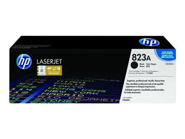 HP 823A, alkuperäinen musta LaserJet-värikasetti, 16500 sivua, Musta, 1 kpl