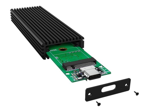 RaidSonic ICY BOX IB-1816M-C31 - Lagringspakning - M.2 - M.2 Card - NVME - USB 3.1 (Gen 2) - sort