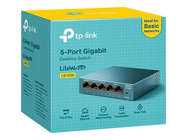 TP-Link LS105G, Hallitsematon, Gigabit Ethernet (10/100/1000), Seinäkiinnitteinen