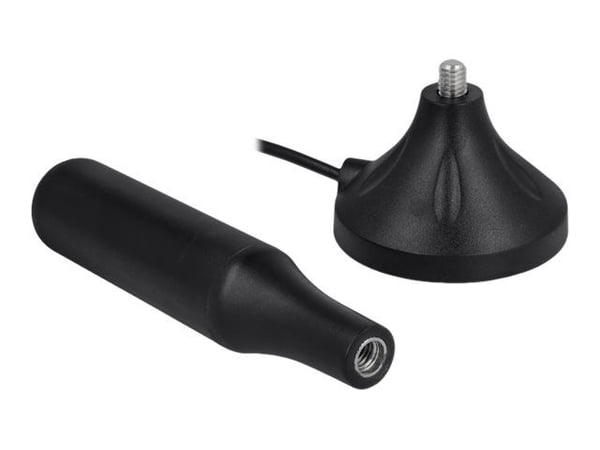 Delock - Antenne - Smart Home - 3 - 5 dBi - rundtstrålende - innendørs / utendørs, magnetmonterbar - svart
