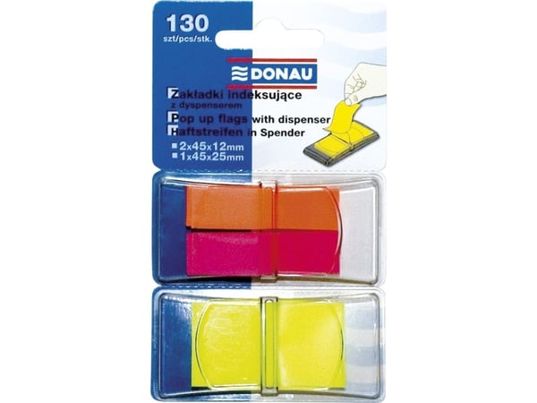 Donau bokmerker PP miks 2x12x45mm + 1x25x45mm