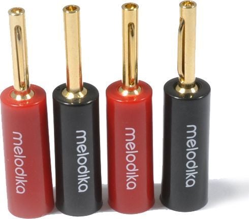 Melodika Melodika MDBAN4 AV adapter banana plugs - 4 pcs