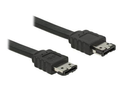 Delock - eSATA-kabel - Serial ATA 150/300 - eSATA (R) til eSATA (R) - 2 cm - svart