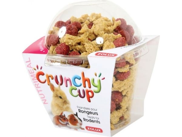 Zolux CRUNCHY CUP gnagersnacks med rødbete 130 g Zolux CRUNCHY CUP gnagersnacks med rødbete 130 g