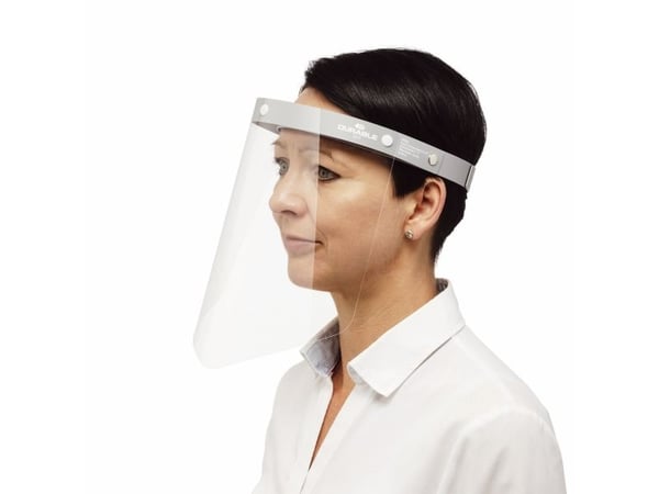 Ansigtsvisir Durable med vippefunktion - CE-mærket visir (1 stk.)