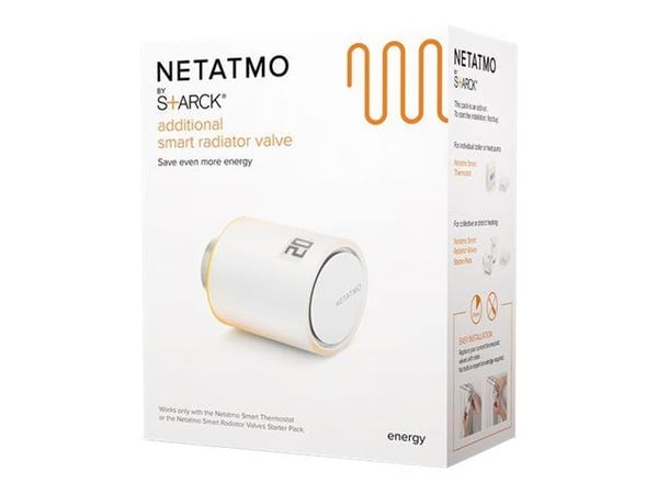 Netatmo Smart Radiator Valves - Starter Pack - vandventil - trådløs - 802.11b/g/n - 2.4 Ghz