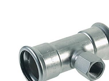 VSH T-stycke 15–1/2''–15 mm, M-bädd XPress rostfri press