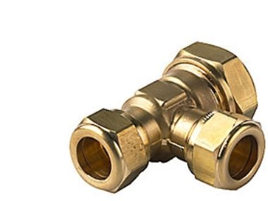 Tee 15 - 12 - 15 MM - Kompressions Fittings