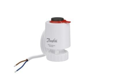 Danfoss TWA-Q 24V NC, 5m - TWA-Q, 24V, 5mm, Normalt lukket NC termomotor, 5m kabel