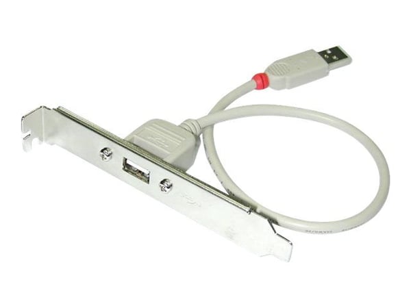 Lindy USB PC Back Plate - USB-adapter - USB (hona) till USB (hane) - 30 cm