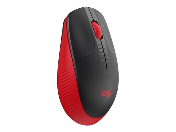 Logitech M190 - Mus - optisk - 3 knapper - trådløs - USB trådløs mottaker - rød