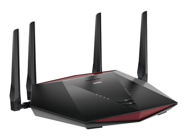 NETGEAR Nighthawk XR1000 WiFi 6 Gaming Router, Wi-Fi 6 (802.11ax), Kaksitaajuus (2,4 GHz/5 GHz), Ethernet LAN, Musta, Pöytäreititin
