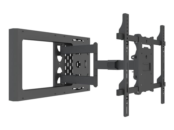 Multibrackets M Hospitality Flexarm with STB Enclosure - Brakett - for LCD-skjerm - metall - svart - skjermstørrelse: 37"-70" - veggmonterbar