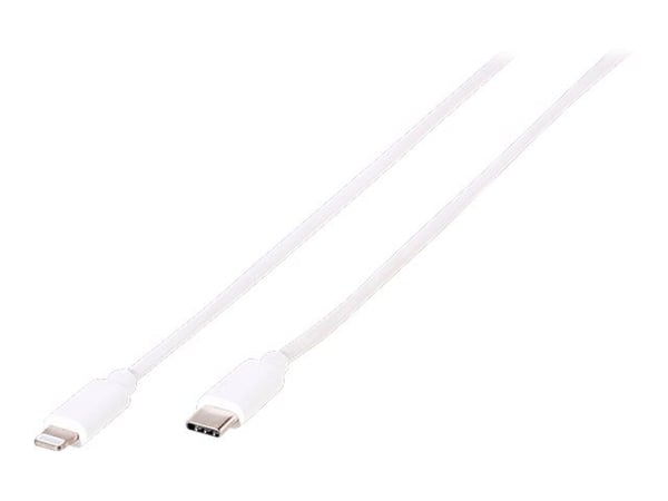 Vivanco LIGHTNVVUSBC20W - Lightning-kabel - Lightning hane till 24 pin USB-C hane - 2 m - vit - Strömförsörjningsstöd