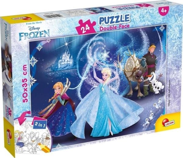 Lisciani Dobbeltsidig puslespill Plus 24 Frozen 2