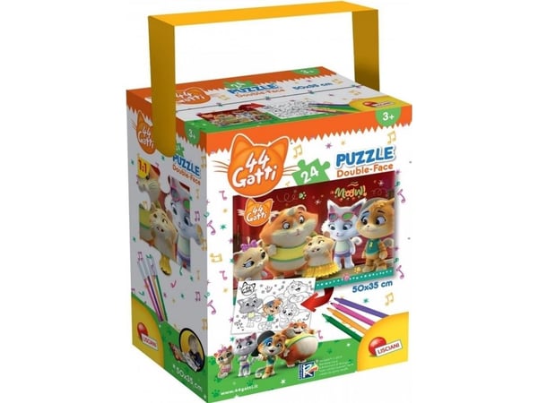 Lisciani Giochi Tub Puzzle Mini 24 44 Gatti Meaow!, Alle kjønn, Nemo
