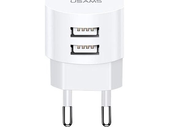 Usams T20-lader 2x USB-A 2.1 A (63939-uniw)