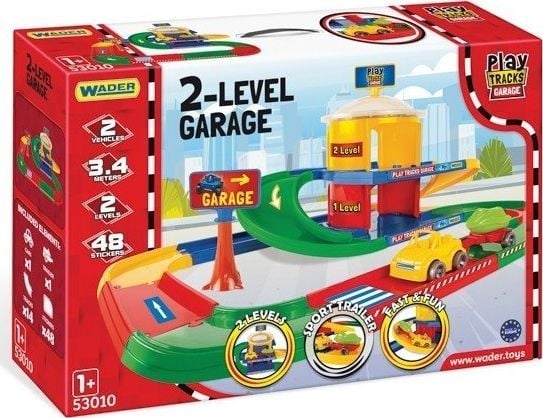 Wader Wader Play Tracks 2-tasoinen autotalli