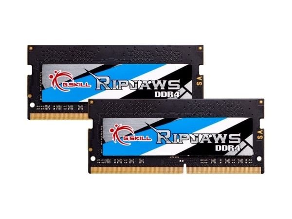 G.Skill Ripjaws - DDR4 - sett - 32 GB: 2 x 16 GB - SO DIMM 260-pin - 3200 MHz / PC4-25600 - CL22 - 1.2 V - ikke-bufret - ikke-ECC