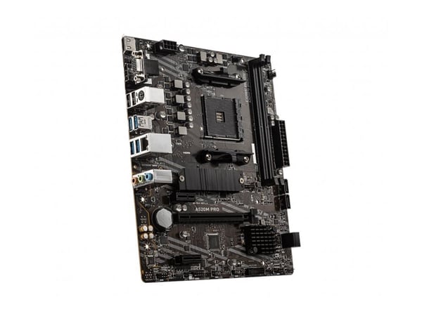 MSI A520M PRO - Hovedkort - micro ATX - Socket AM4 - AMD A520 Chipset - USB 3.2 Gen 1 - Gigabit LAN - innbygd grafikk (CPU kreves) - HD-lyd (8-kana...