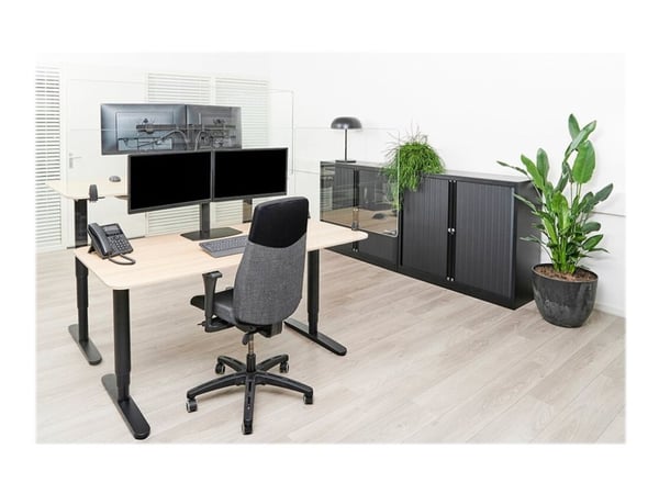 Neomounts NS-GLSPROTECT120 - Partisjonsskjerm - skrivebordsmonterbar - 120 x 65 cm - gjennomsiktig