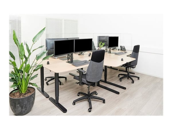 Neomounts NS-GLSPROTECT100 - Partisjonsskjerm - skrivebordsmonterbar - 100 x 65 cm - gjennomsiktig