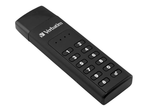 Verbatim Keypad Secure - USB-flashstasjon - kryptert - 64 GB - USB-C 3.1