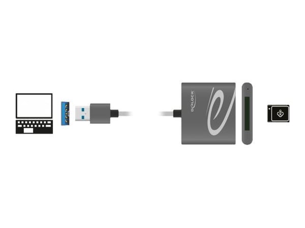 Delock - Kortinlukija (XQD, XQD 2.0) - USB 3.0