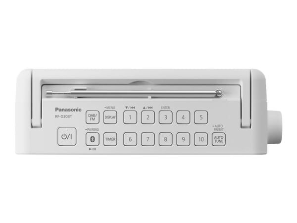 Panasonic-RF-D30BT - Bærbar DAB-radio - 2 watt - hvit