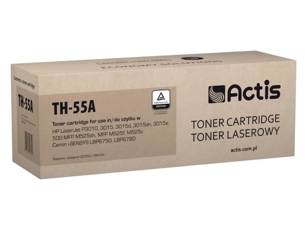 Actis värikasetti TH-55A (korvaava HP 55A CE255A; Standard; 6000 sivua; musta), 6000 sivua, musta, 1 kpl