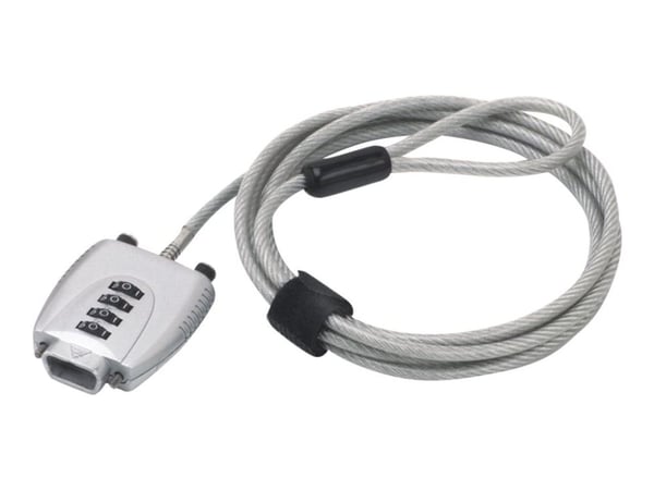 Neomounts NSVGALOCK VGA Security Lock - Lås för säkerhetskabel - silver - 2 m