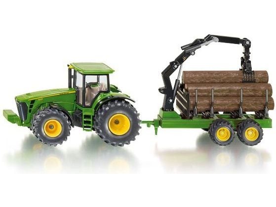 Siku 1:50 traktor med skogsvagn