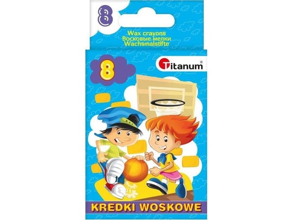 Titanum voksfargestifter 8 farger (385031) Titanum voksfargestifter 8 farger (385031)
