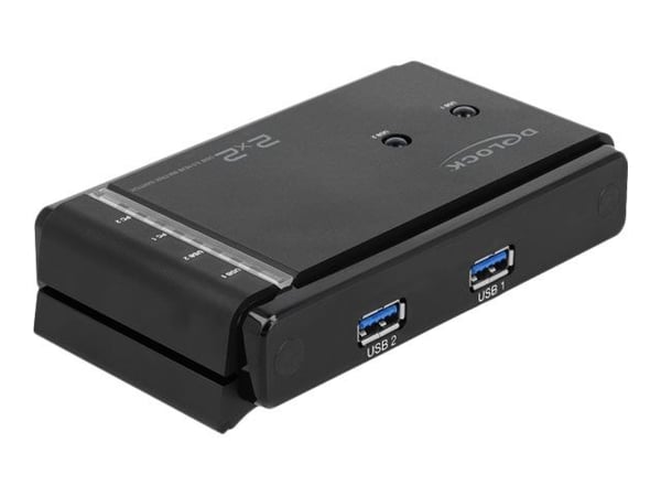 Delock USB 3.0 Matrix Switch 2 x 2 - USB-periferdelesvitsj - stasjonær - AC 100 - 240 V