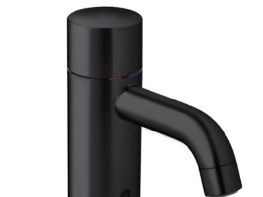 Damixa Silhouet Touchless - Mat sort. HV-armatur Small. Berøringsfrit til privat