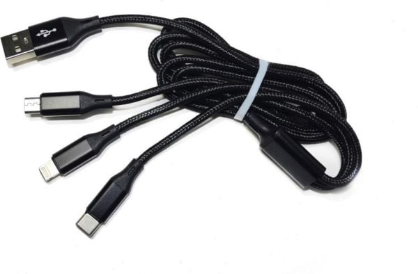 Msonic MLU621 3-in-1 Mircro USB/USB C/ Lightning cable