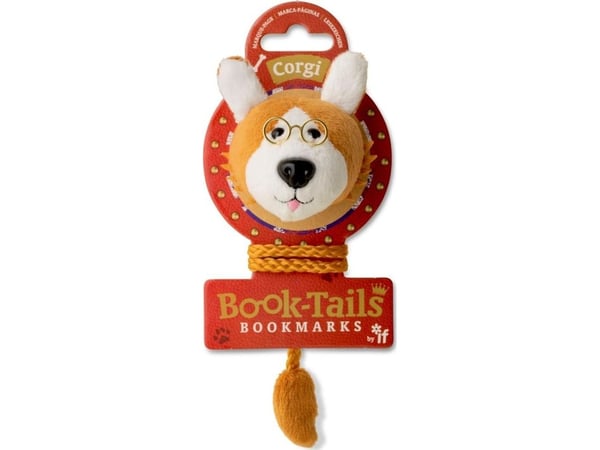 Book-Tails corgi hund plysch bokmärke